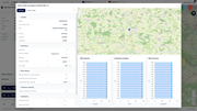 Ilustrace rozložení rychlosti větru, intenzity turbulence a tlaku větru pomocí modulu Profil větru v nástroji Geo-Zone Tool.